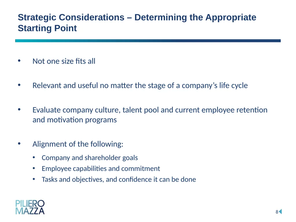 Equity Incentive Programs: Strategies for Employee - slide 8 of 15