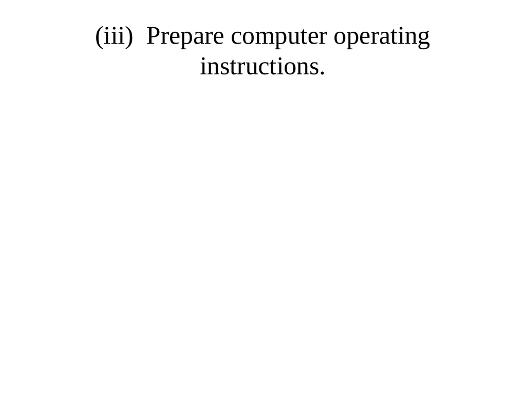 ADMINISTRATIVE STRUCTURE OF A COMPUTER CENTRE The - slide 47 of 76
