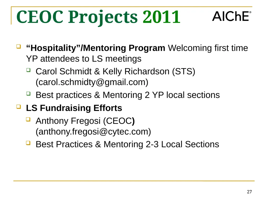 Welcome to the Local Sections Committee (LSC) - slide 27 of 35