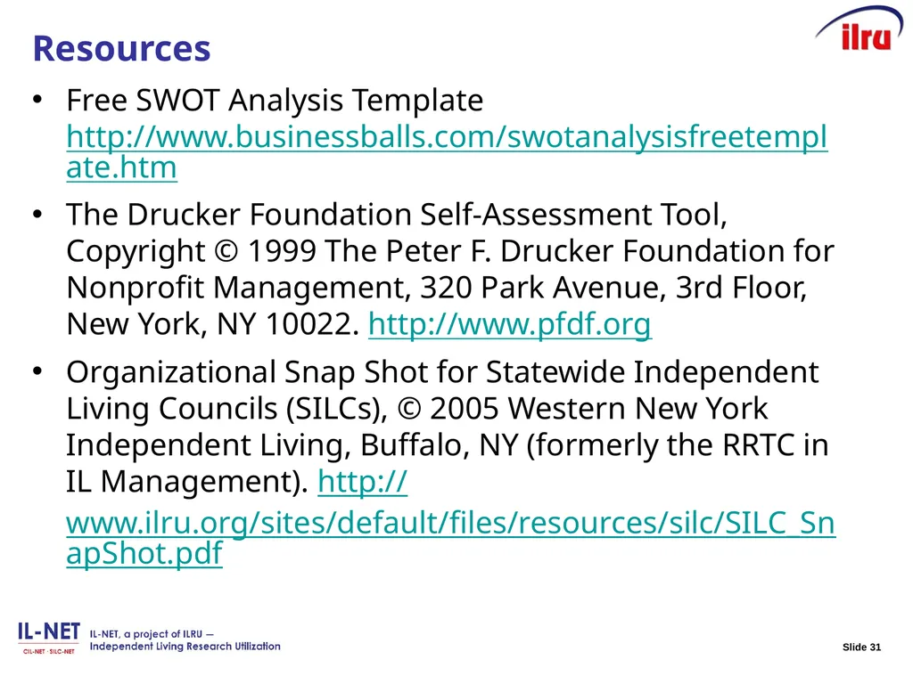 Leading Statewide Strategic Planning October 7, - slide 31 of 35