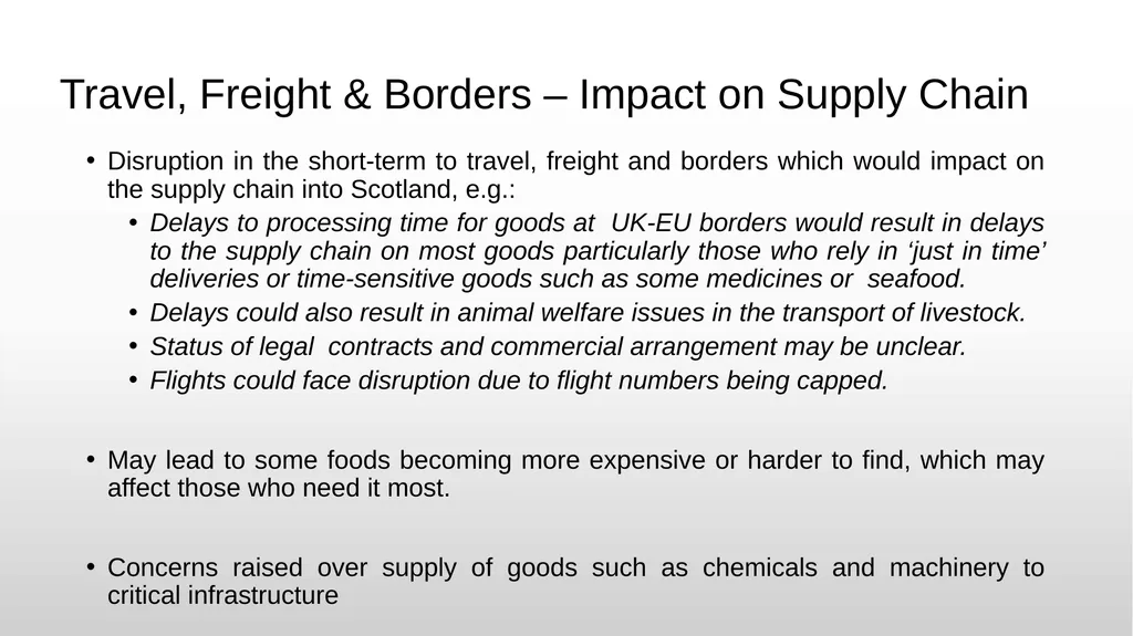 EU EXIT BUSINESS CONTINUITY WORKSHOP TOOLKIT FOR - slide 9 of 19