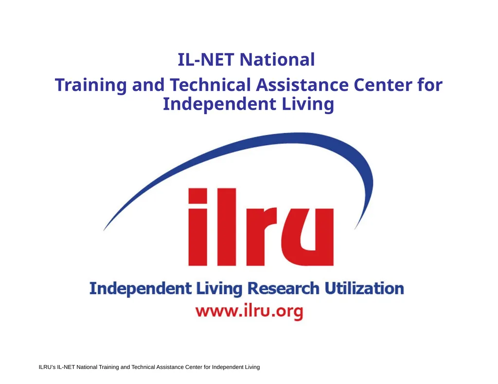 >>Slide 1 IL-NET National Training and Technical - slide 1 of 36