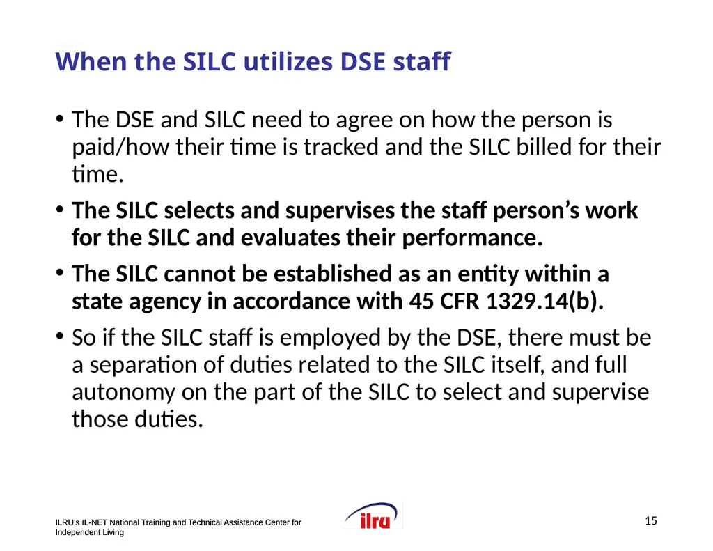 >>Slide 1 IL-NET National Training and Technical - slide 15 of 36
