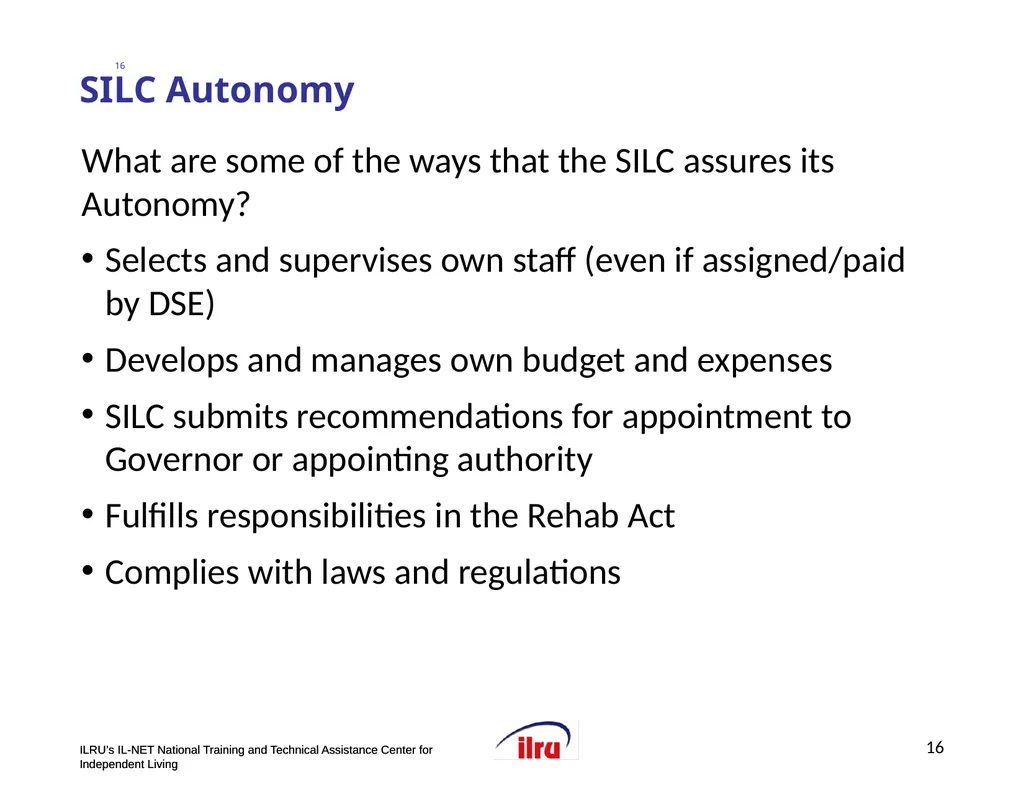 >>Slide 1 IL-NET National Training and Technical - slide 16 of 36