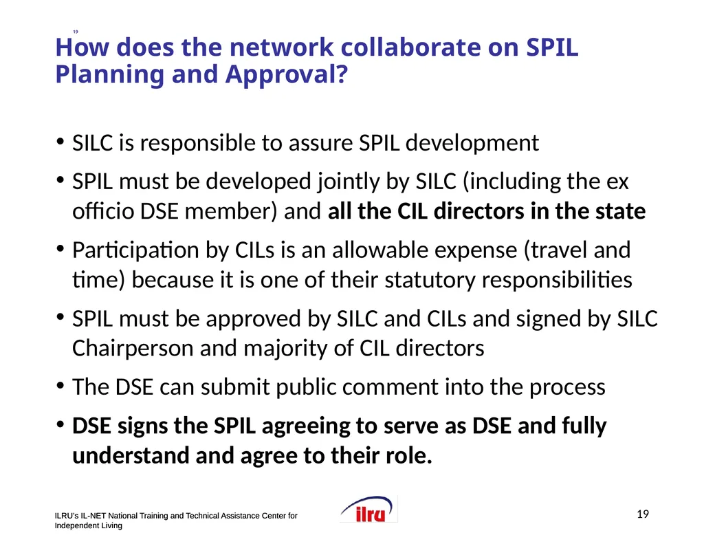 >>Slide 1 IL-NET National Training and Technical - slide 19 of 36