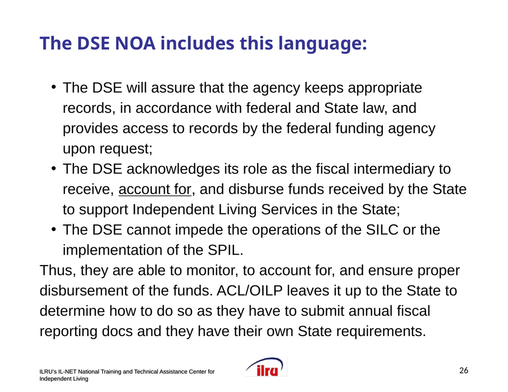 >>Slide 1 IL-NET National Training and Technical - slide 26 of 36