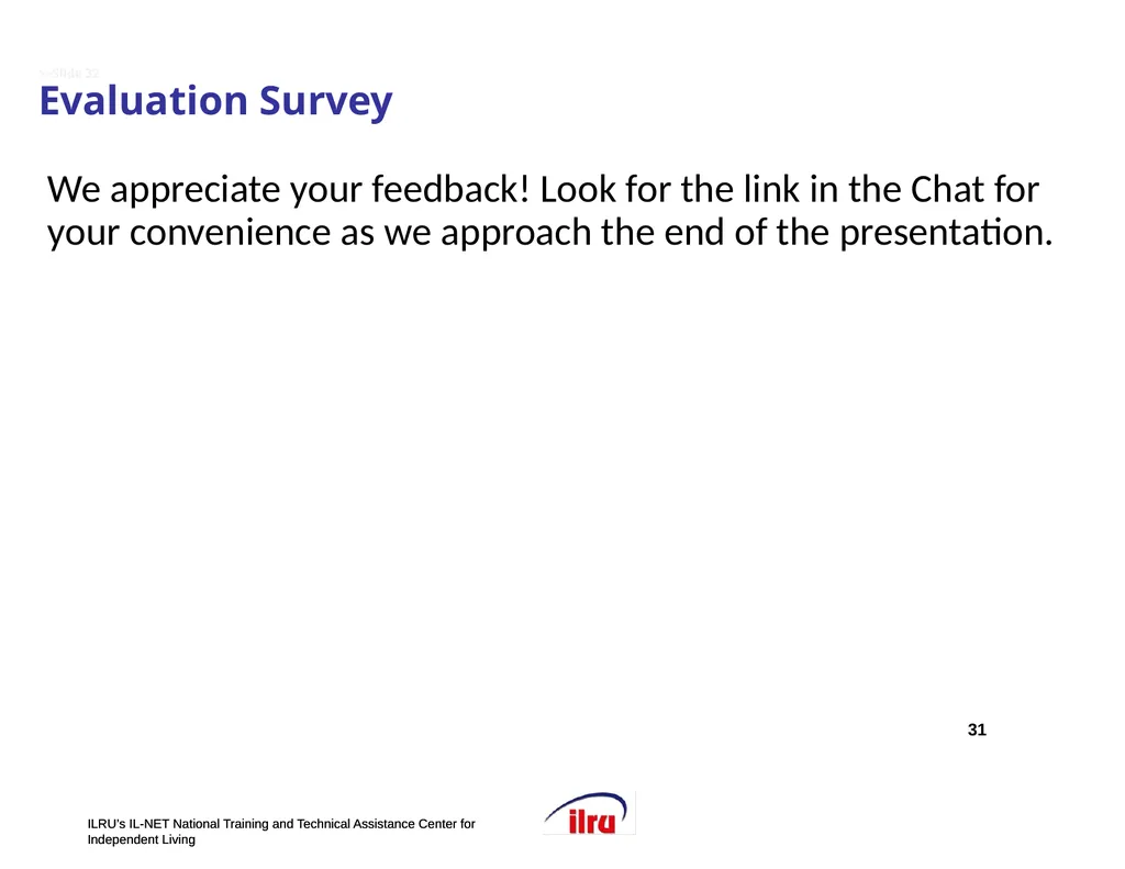 >>Slide 1 IL-NET National Training and Technical - slide 31 of 36