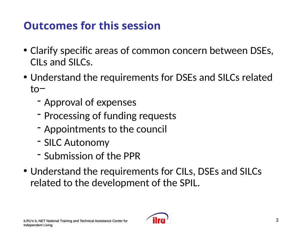 >>Slide 1 IL-NET National Training and Technical - slide 3 of 36
