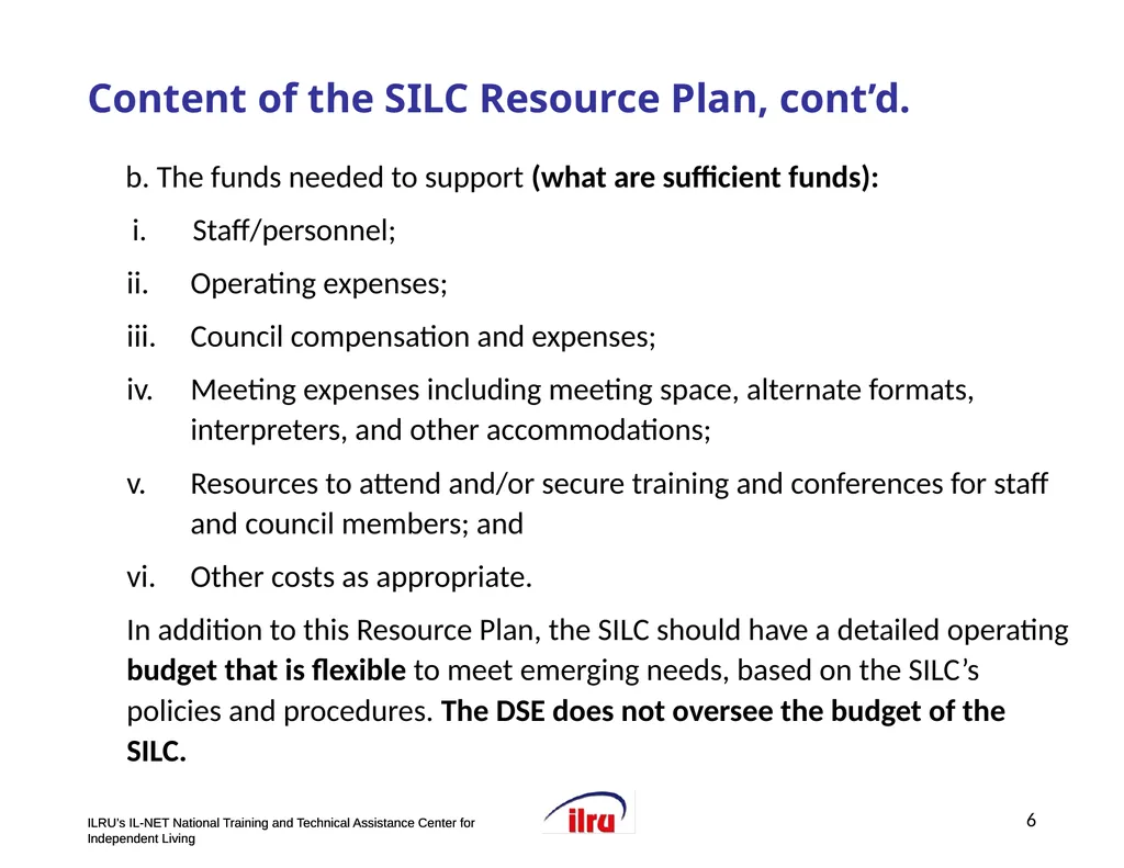 >>Slide 1 IL-NET National Training and Technical - slide 6 of 36