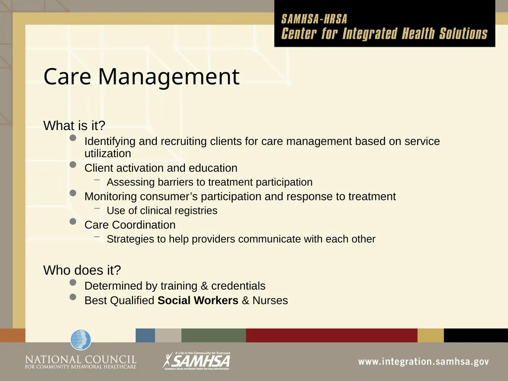 Implementing Integrated Behavioral Healthcare - slide 6 of 49