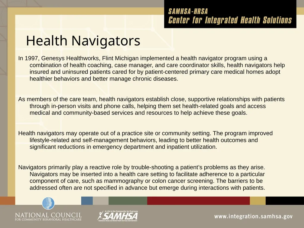 Implementing Integrated Behavioral Healthcare - slide 25 of 49