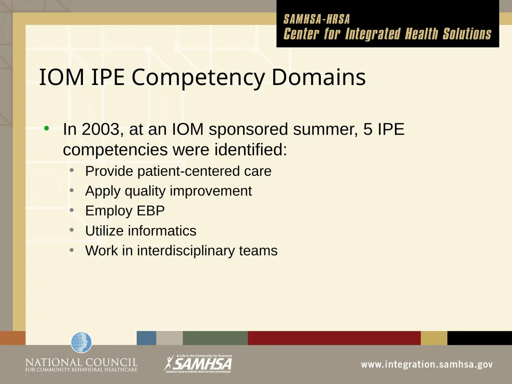 Implementing Integrated Behavioral Healthcare - slide 17 of 49