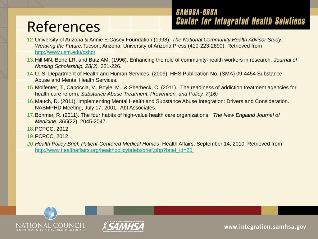 Implementing Integrated Behavioral Healthcare - slide 49 of 49