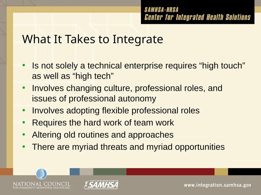 Implementing Integrated Behavioral Healthcare - slide 43 of 49
