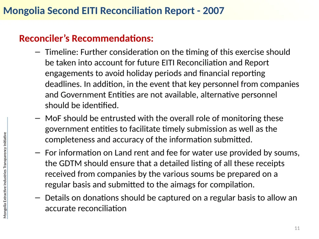 Mongolia Extractive Industries Transparency - slide 11 of 19