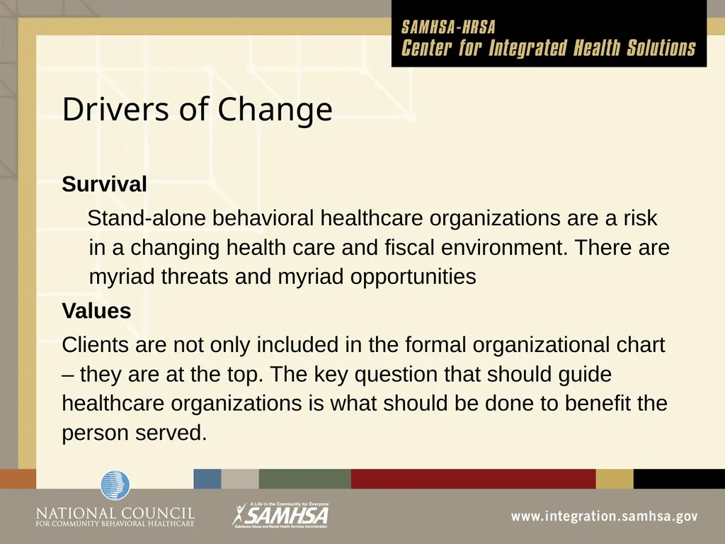 Implementing Integrated Behavioral Healthcare - slide 42 of 49