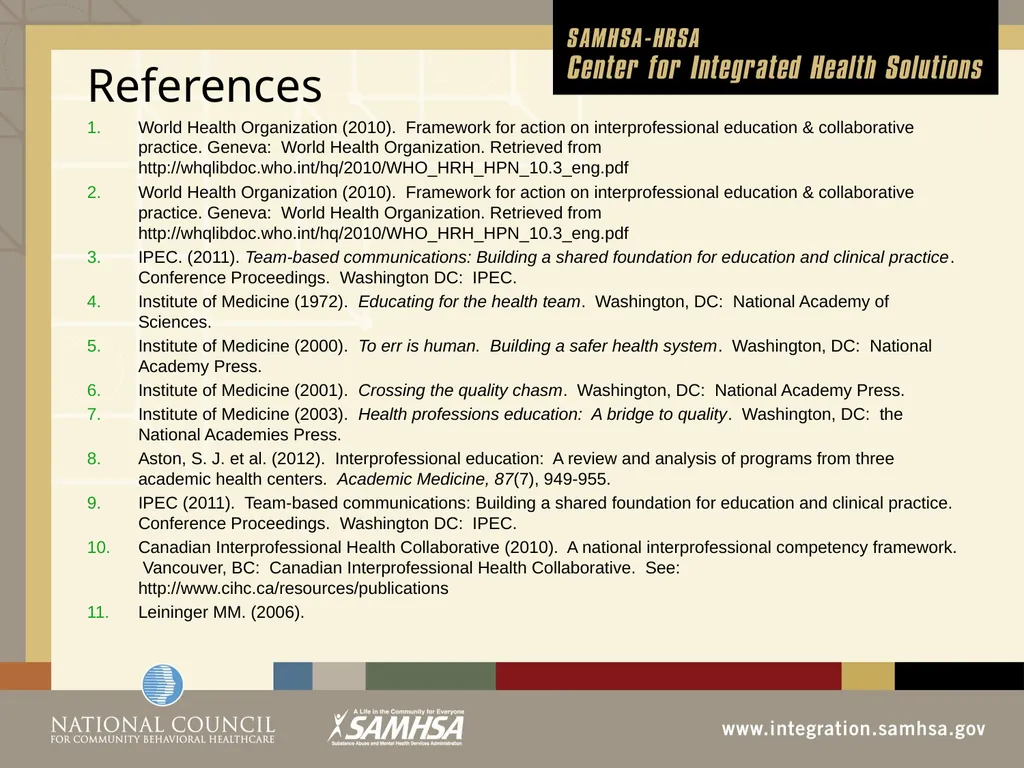Implementing Integrated Behavioral Healthcare - slide 48 of 49