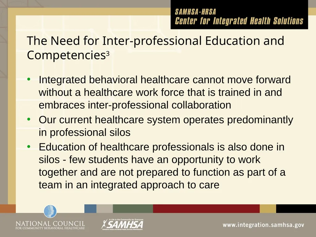 Implementing Integrated Behavioral Healthcare - slide 13 of 49