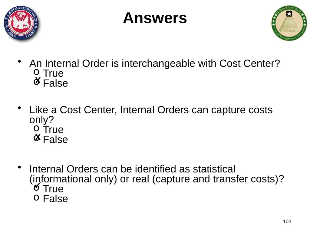 Section 1: Cost Management Overview What are costs - slide 103 of 122