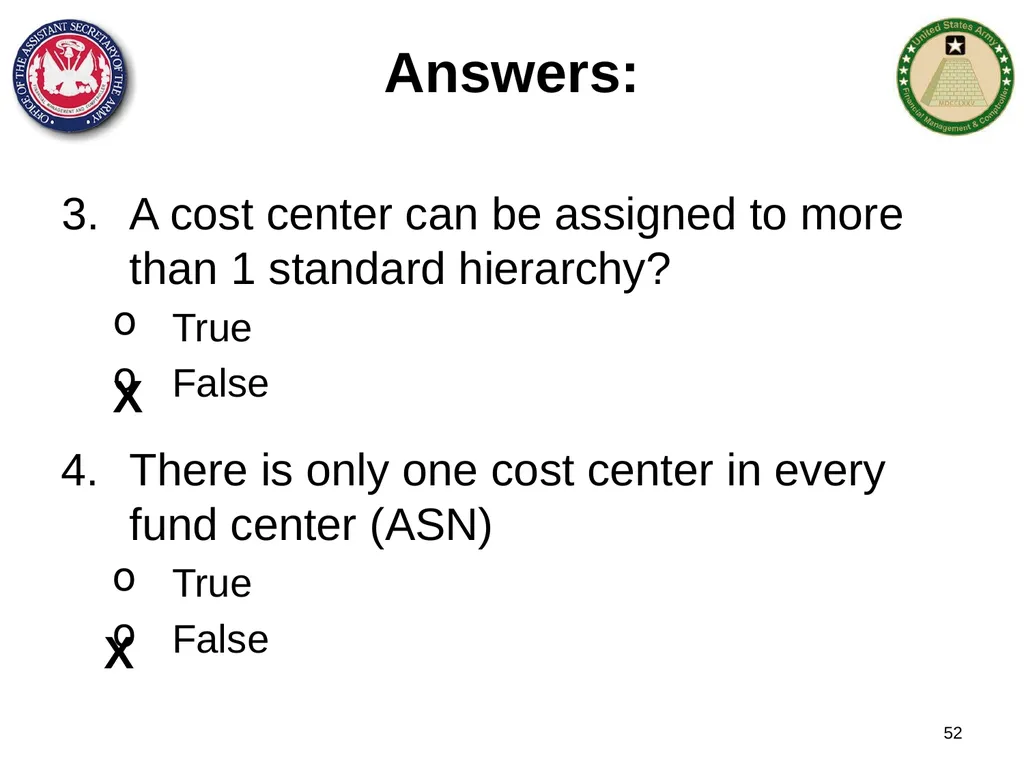 Section 1: Cost Management Overview What are costs - slide 52 of 122