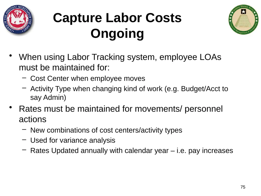 Section 1: Cost Management Overview What are costs - slide 75 of 122