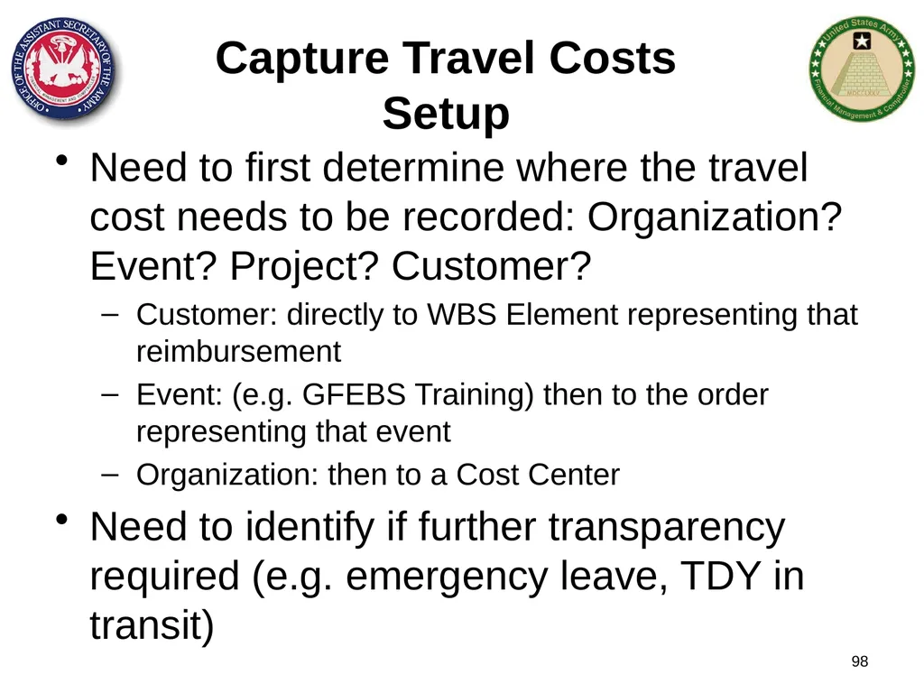 Section 1: Cost Management Overview What are costs - slide 98 of 122