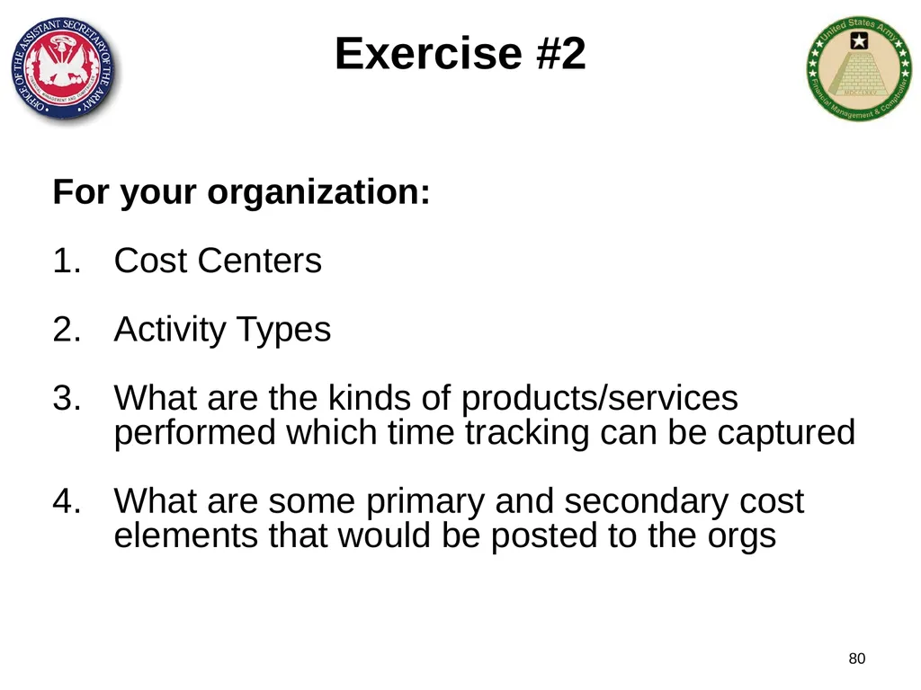 Section 1: Cost Management Overview What are costs - slide 80 of 122
