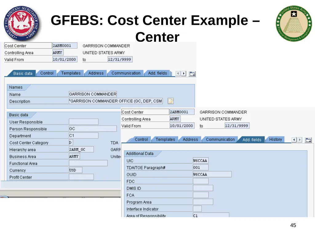Section 1: Cost Management Overview What are costs - slide 45 of 122