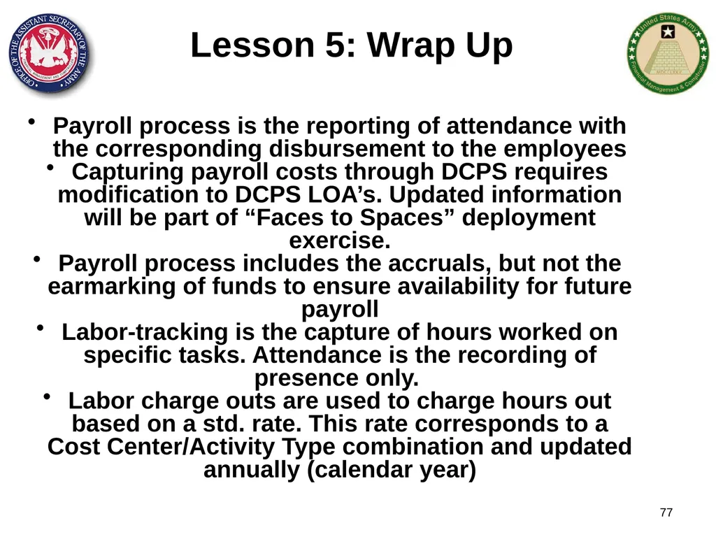 Section 1: Cost Management Overview What are costs - slide 77 of 122