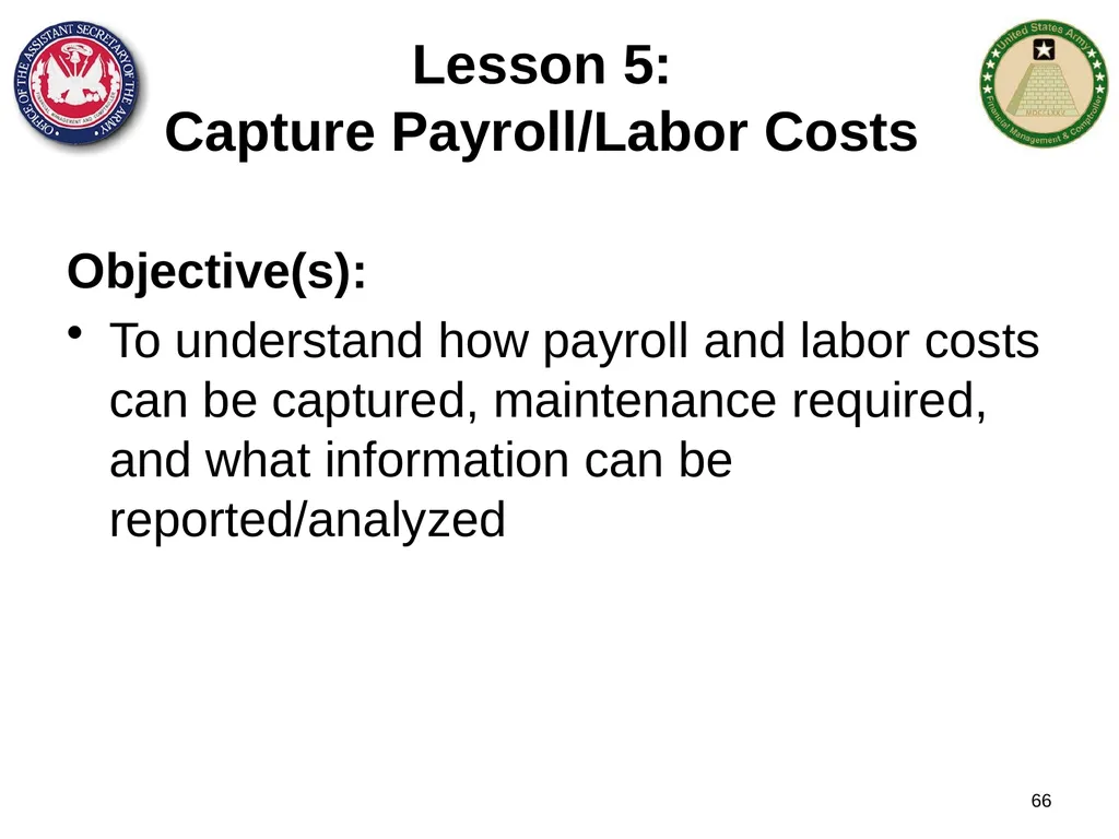 Section 1: Cost Management Overview What are costs - slide 66 of 122