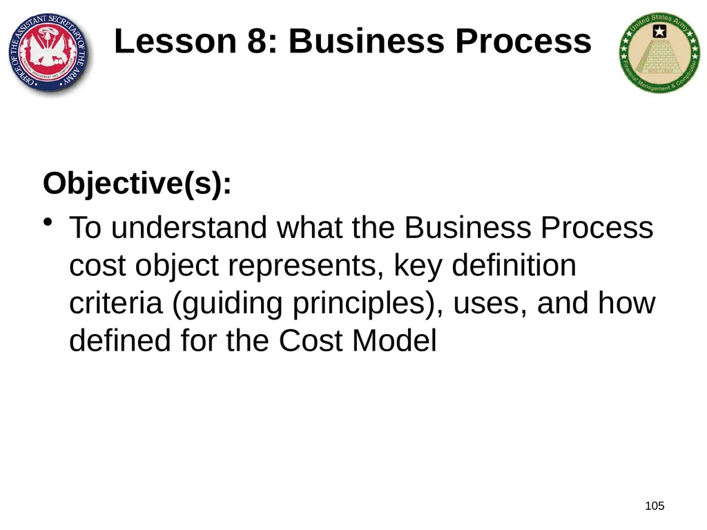 Section 1: Cost Management Overview What are costs - slide 105 of 122
