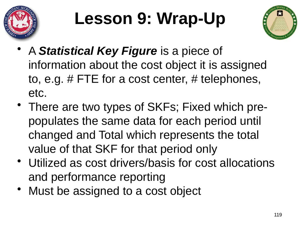 Section 1: Cost Management Overview What are costs - slide 119 of 122