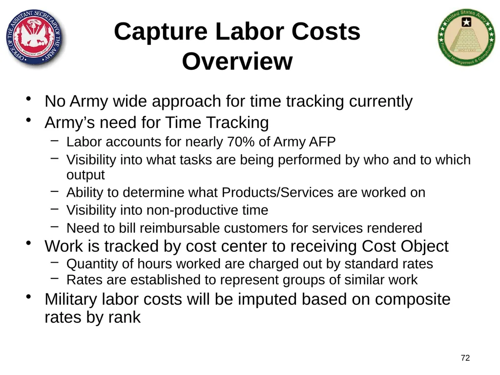 Section 1: Cost Management Overview What are costs - slide 72 of 122