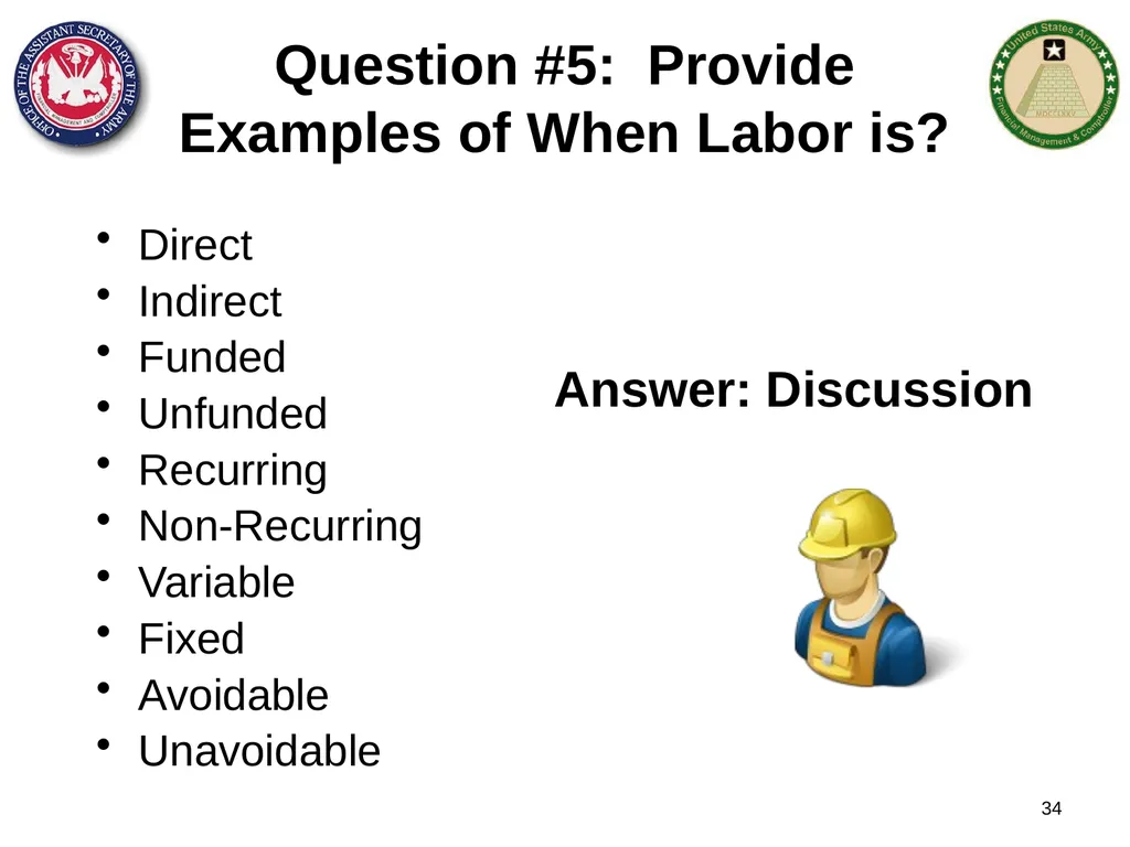 Section 1: Cost Management Overview What are costs - slide 34 of 122