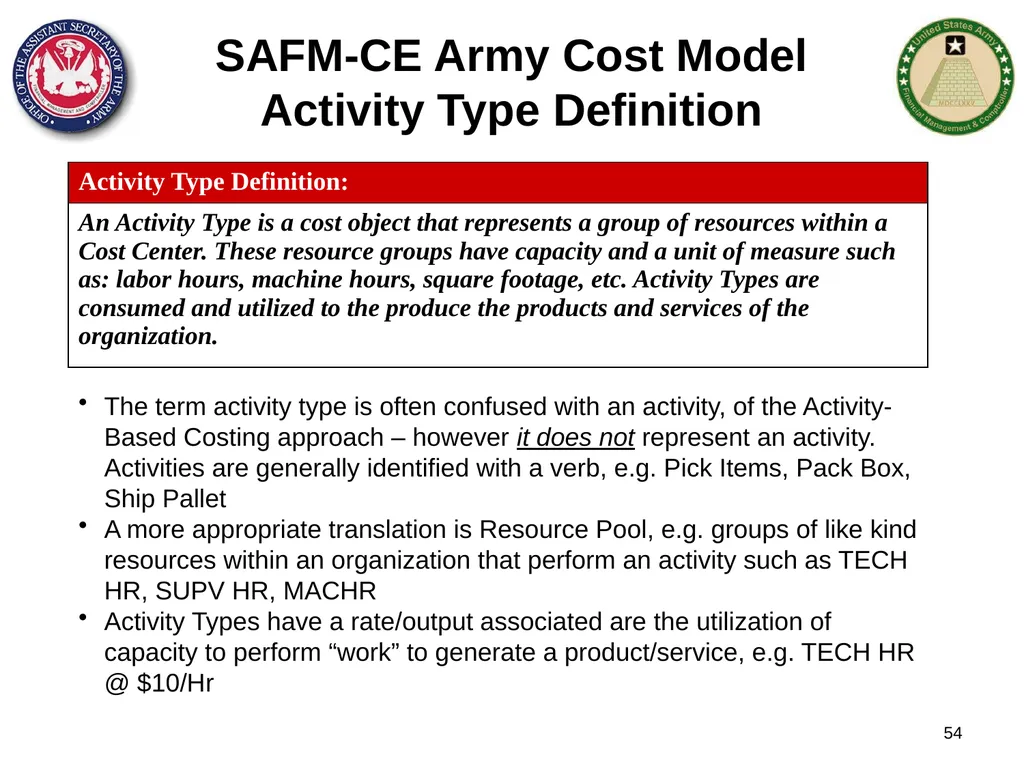 Section 1: Cost Management Overview What are costs - slide 54 of 122