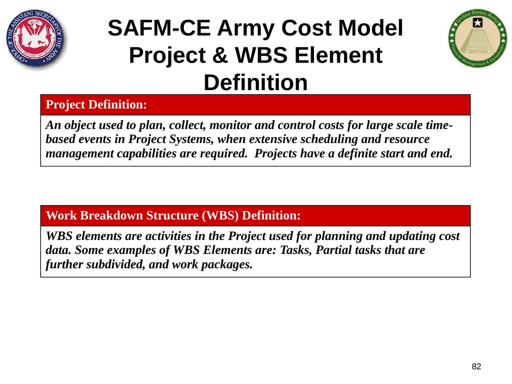 Section 1: Cost Management Overview What are costs - slide 82 of 122
