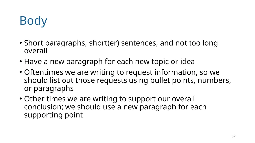 Write Good, Part 1 Structuring Your Writing June - slide 37 of 56