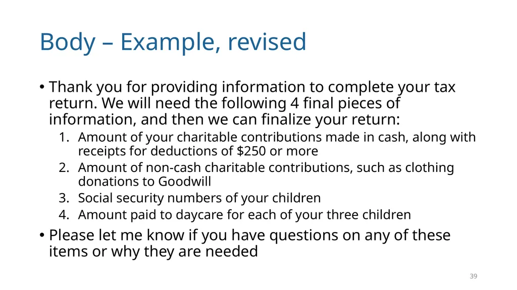Write Good, Part 1 Structuring Your Writing June - slide 39 of 56