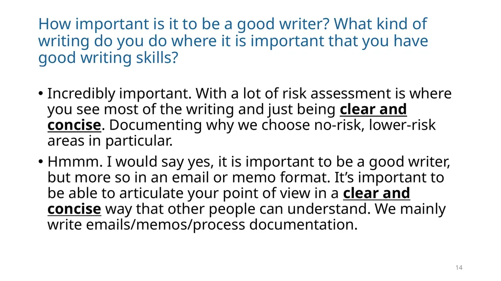 Write Good, Part 1 Structuring Your Writing June - slide 14 of 56