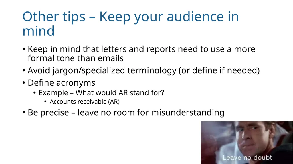 Write Good, Part 1 Structuring Your Writing June - slide 53 of 56