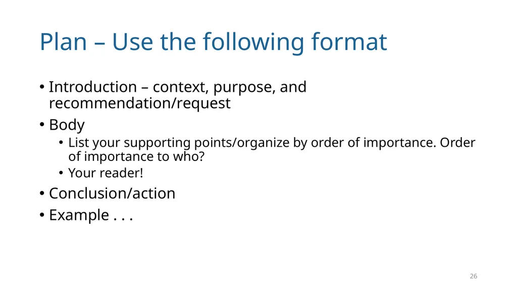 Write Good, Part 1 Structuring Your Writing June - slide 26 of 56