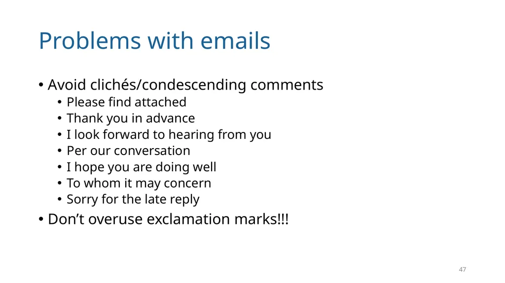 Write Good, Part 1 Structuring Your Writing June - slide 47 of 56
