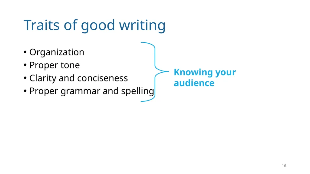 Write Good, Part 1 Structuring Your Writing June - slide 16 of 56