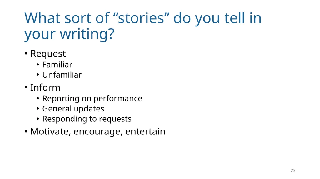 Write Good, Part 1 Structuring Your Writing June - slide 23 of 56