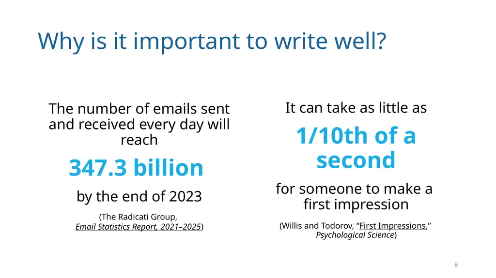 Write Good, Part 1 Structuring Your Writing June - slide 8 of 56