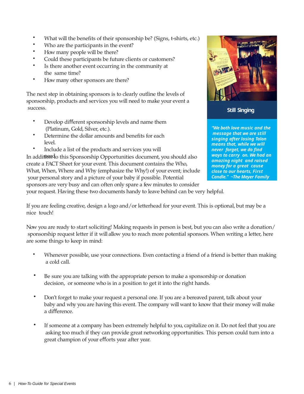 HOW-TO GUIDE FOR SPECIAL EVENTS 2 | How-To Guide - slide 6 of 16