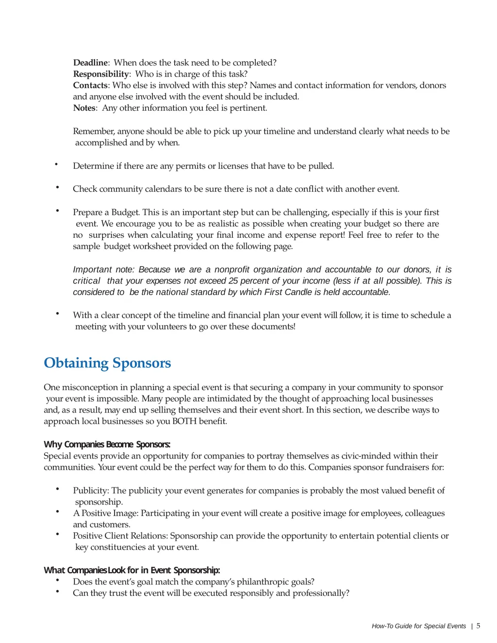 HOW-TO GUIDE FOR SPECIAL EVENTS 2 | How-To Guide - slide 5 of 16