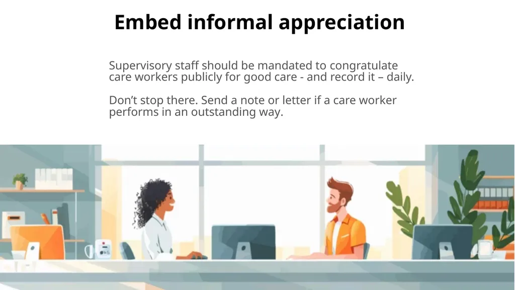101 reasons care workers leave and how to fix them - slide 45 of 52