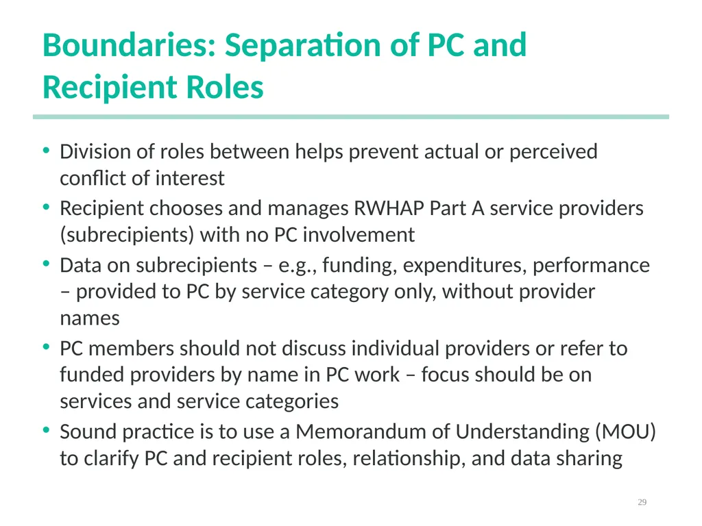 Planning Council New Member Orientation 1 [Notes - slide 29 of 73