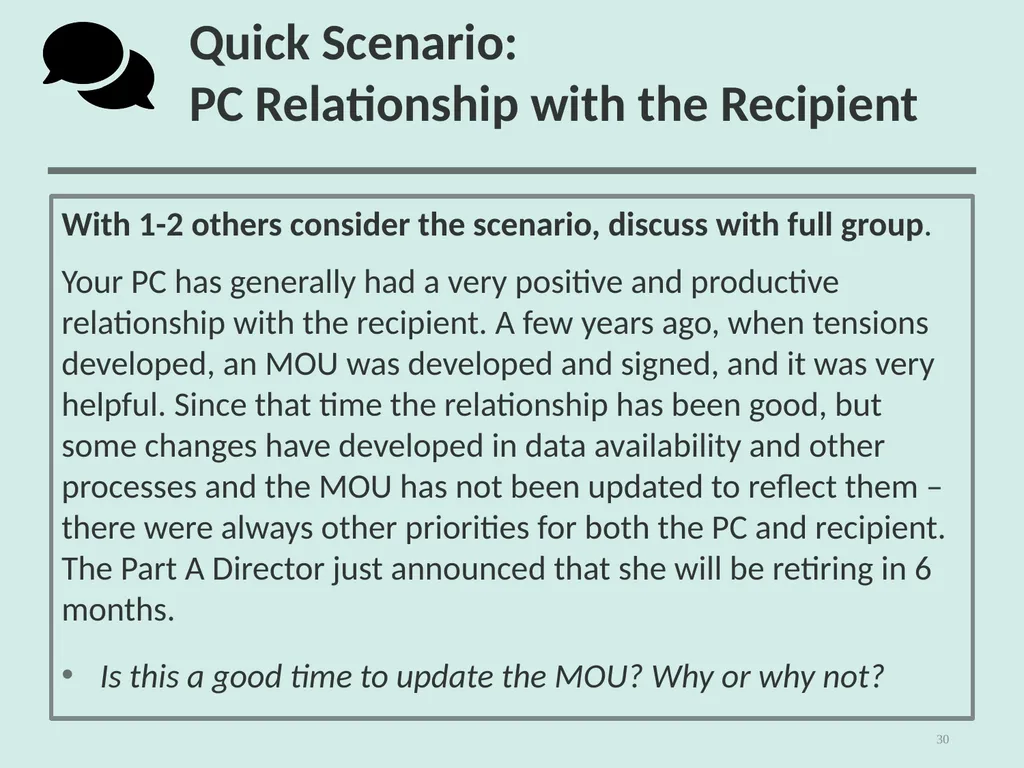 Planning Council New Member Orientation 1 [Notes - slide 30 of 73